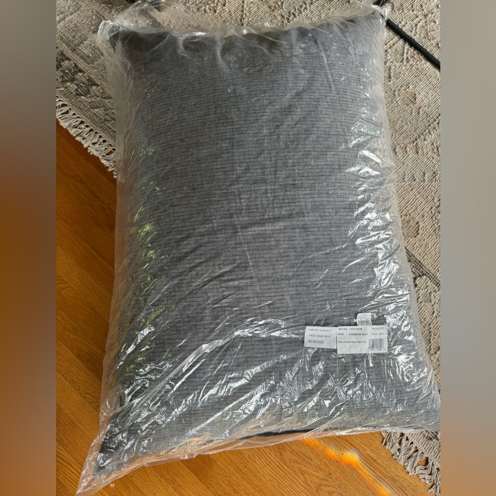 Restoration Hardware King Lounger Pillow Insert and Cover qty 2